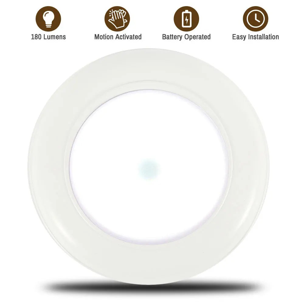 Motion Sensor Ceiling Light LED Battery Operated Wireless Motion Lighting Fixture for Hallway Kitchen Bedroom