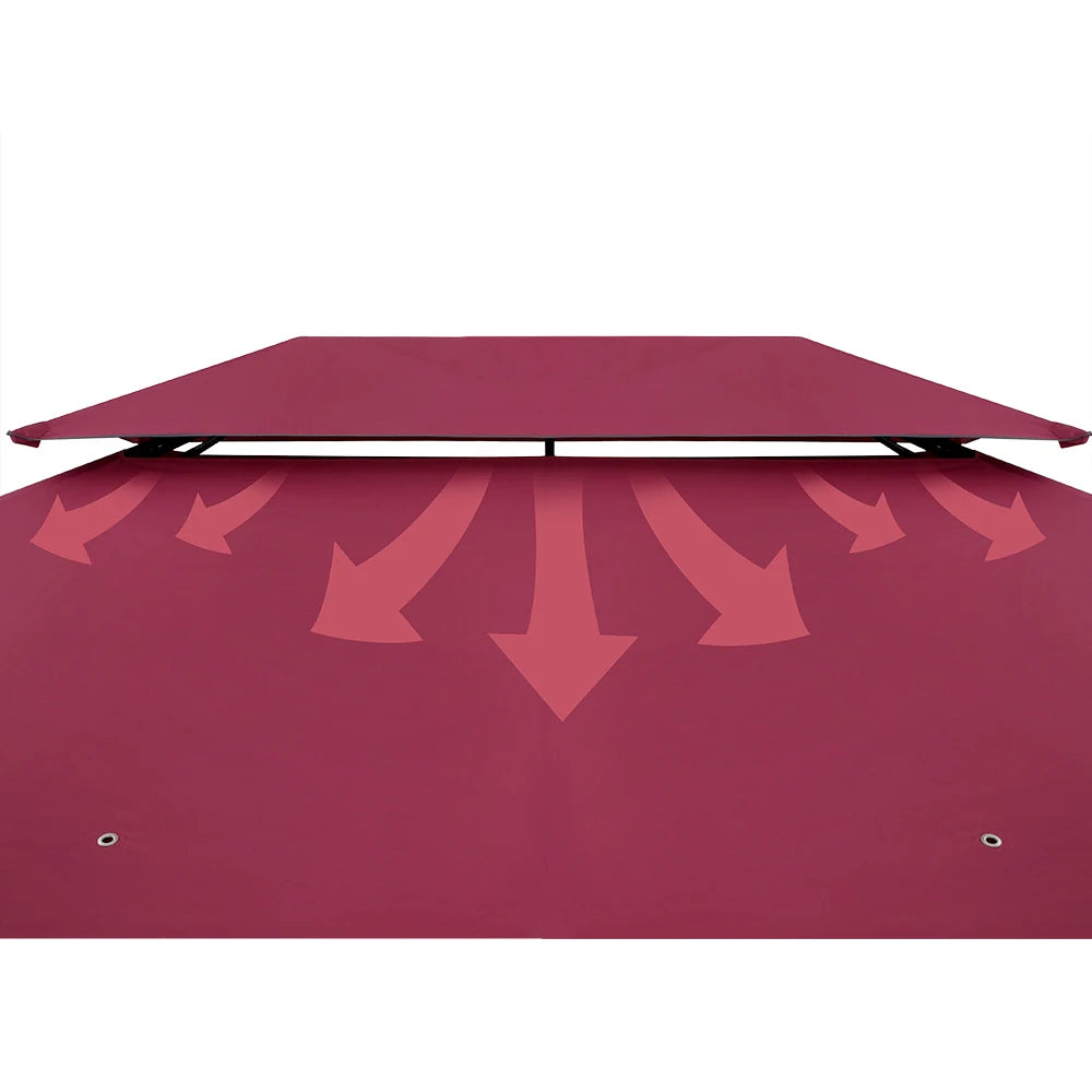 3x4m10x12ft High Quality Outdoor Gazebo Canopy with Removable Curtains Pavilion