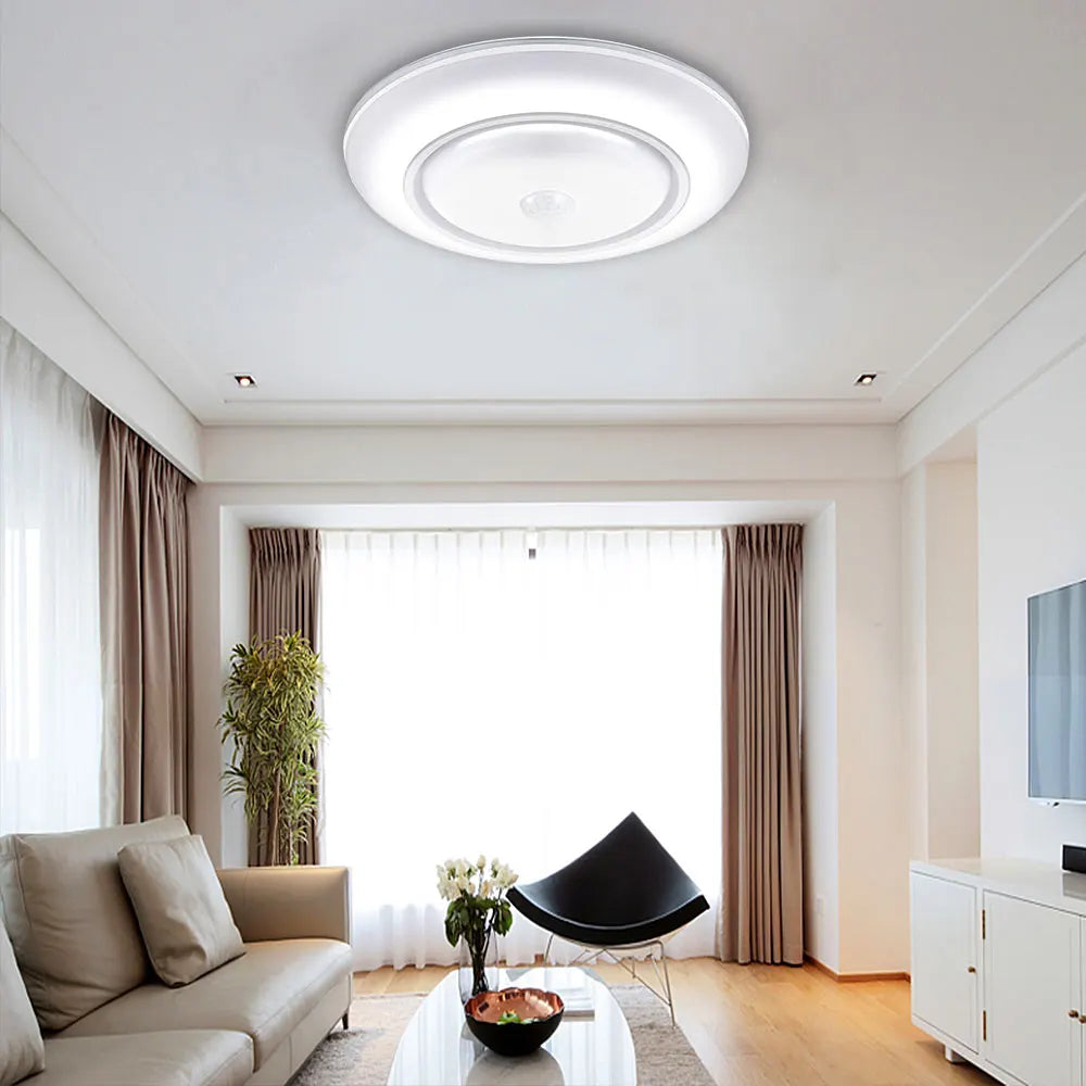 Motion Sensor Ceiling Light LED Battery Operated Wireless Motion Lighting Fixture for Hallway Kitchen Bedroom
