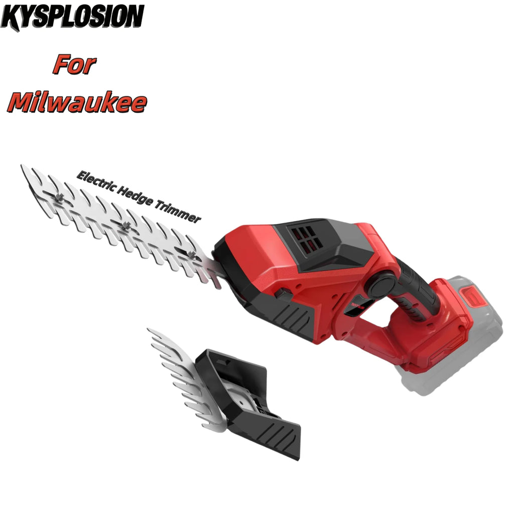 Cordless Hedge Trimmer For Milwaukee M18 Battery 2200RPM Mini Grass Shears 2 in 1 Handheld Electric Hedge Trimmer/Grass Cutter