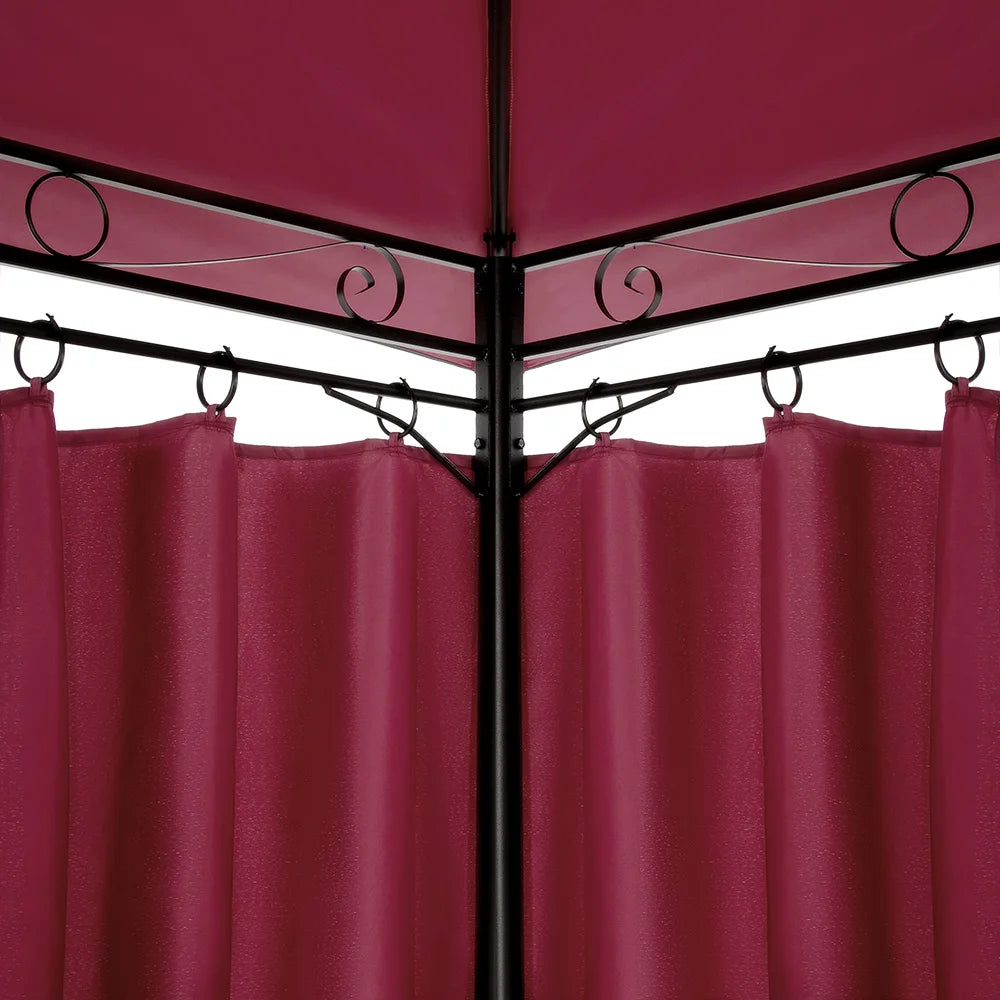 3x4m10x12ft High Quality Outdoor Gazebo Canopy with Removable Curtains Pavilion