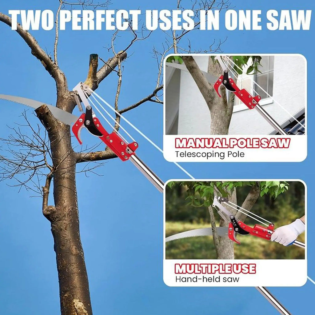 Tree Pruner  Branches Cutter Pole Saw Telescoping Trimmer Scissors Pruning Scissors Garden Shears Saw Fruit Pick Cutting Tool