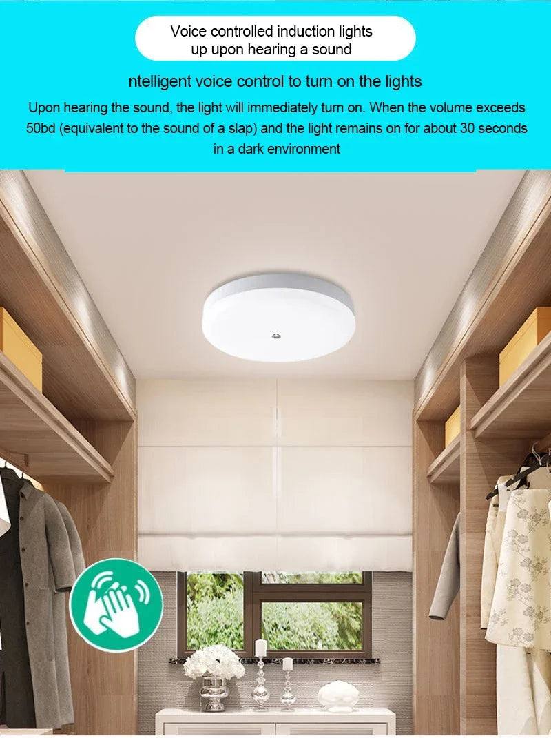 Motion Sensor Ceiling Lamp 12w 18w PIR Motion Detector Modern Ceiling Lighting For Corridor Garage Stair Balcony AC 220V ﻿