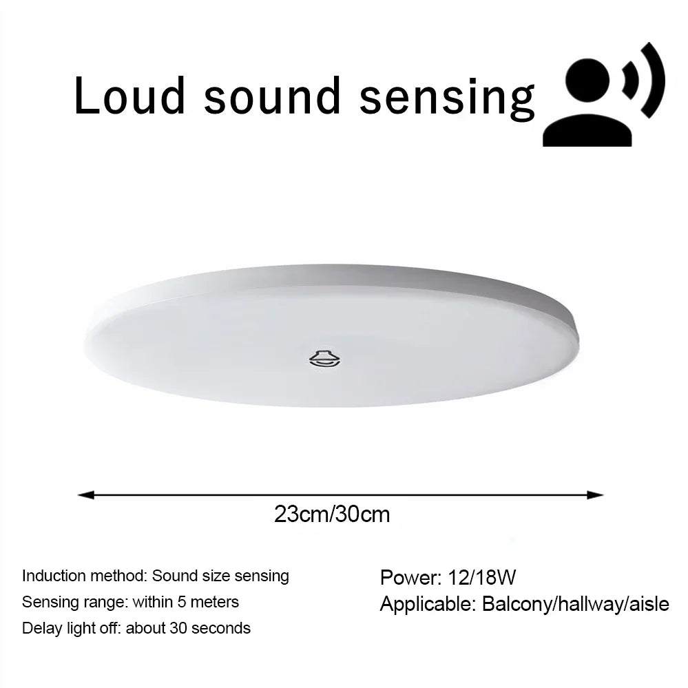 Motion Sensor Ceiling Lamp 12w 18w PIR Motion Detector Modern Ceiling Lighting For Corridor Garage Stair Balcony AC 220V ﻿