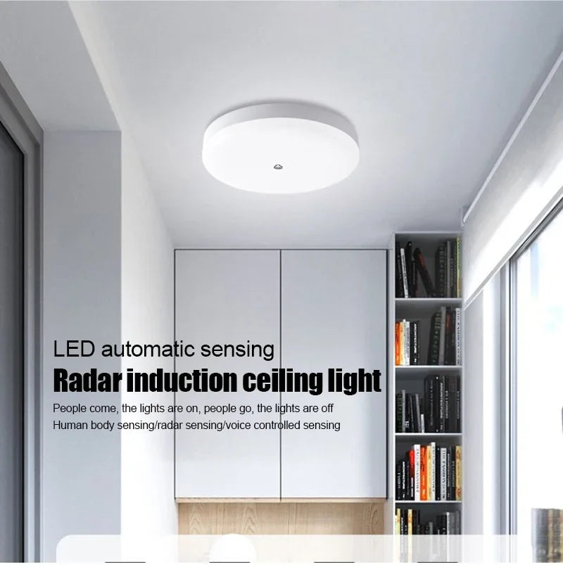Motion Sensor Ceiling Lamp 12w 18w PIR Motion Detector Modern Ceiling Lighting For Corridor Garage Stair Balcony AC 220V ﻿