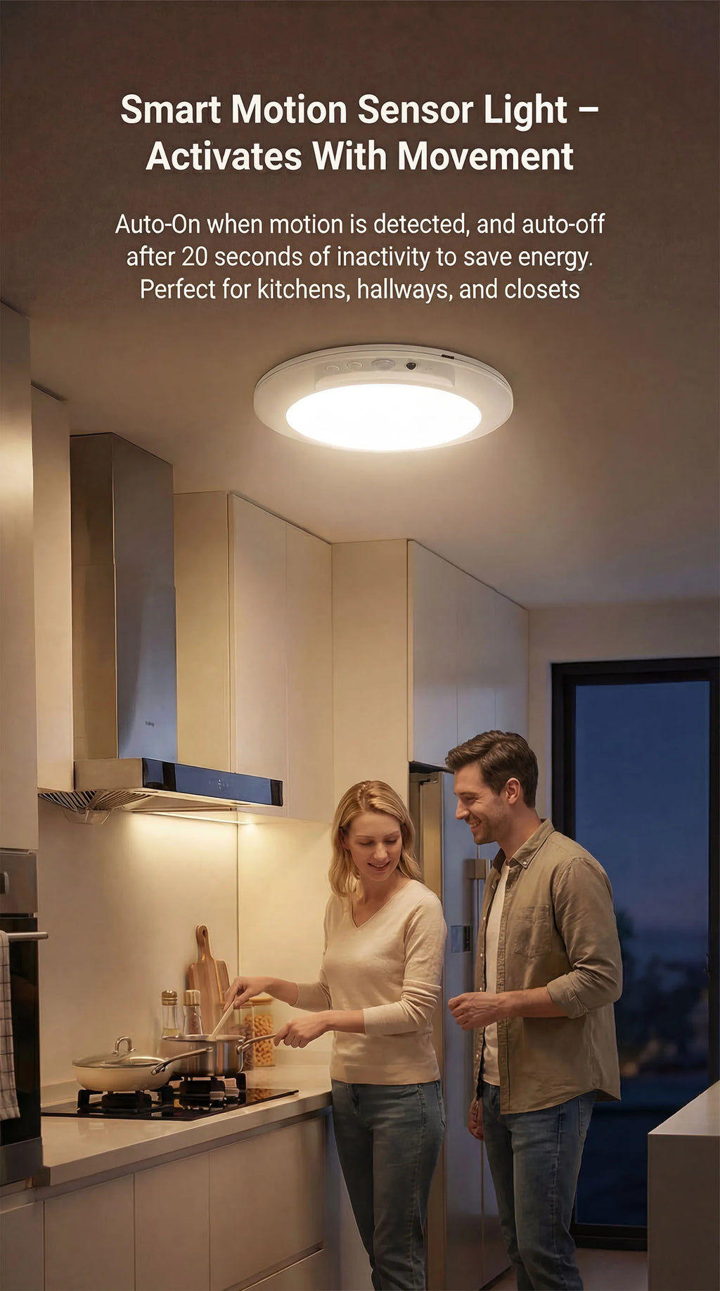 Motion Sensor Ceiling Light USB Type-C Rechargeable Magnetic Lamp Wireless Wall Lamp Remote LED Night Light For Kitchen Coatroom