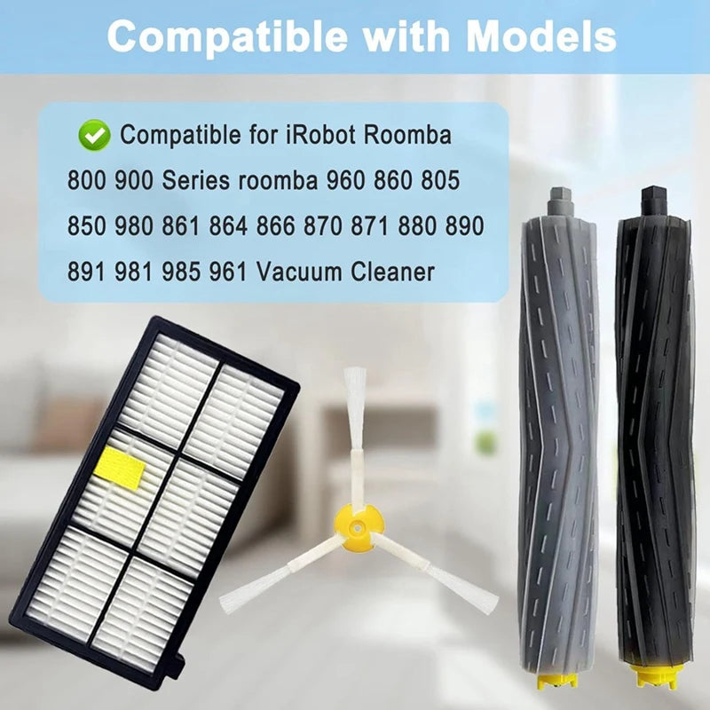Robot Vacuum Main Side Brush Filters Accessories For Irobot Roomba 850 860 861 866 870 880 890 900 960 980 981 985 Robot Vacuum