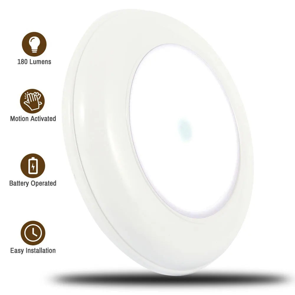 Motion Sensor Ceiling Light LED Battery Operated Wireless Motion Lighting Fixture for Hallway Kitchen Bedroom