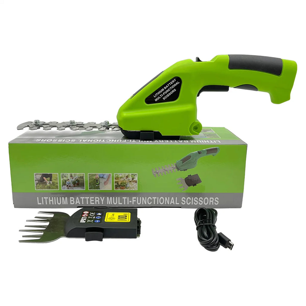 Electric Bush Trimmer Cordless Grass Shear Hedge Trimmer Lightweight Handheld Grass Cutter Rechargeable Shrub Trimmers for Yard
