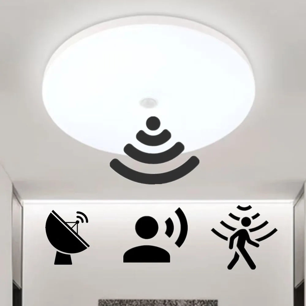 Motion Sensor Ceiling Lamp 12w 18w PIR Motion Detector Modern Ceiling Lighting For Corridor Garage Stair Balcony AC 220V ﻿