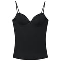 HXAO Burgundy Slip Top Women Summer Sexy Corset Tanks & Camis Fashion Sleeveless Backless Bra Top Chic Elegant Bustier Camisole