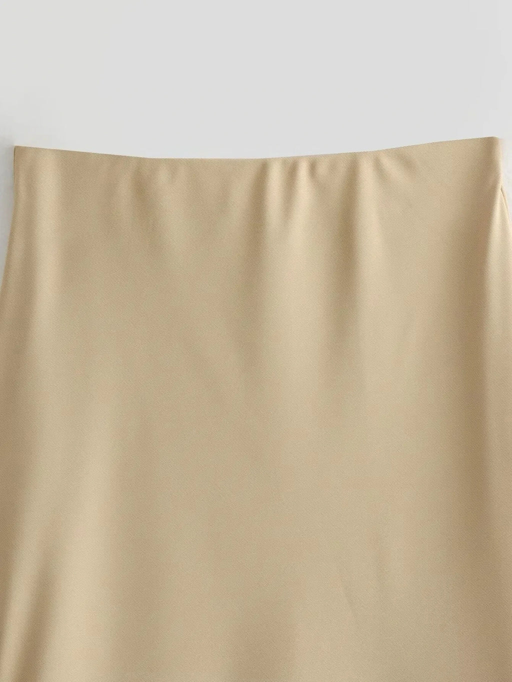 HH Women Vest Skirt Sets Female Khaki Long Blazer Vest V Neck Sleeveless Slim Top+Elegant High Waist A Line Skirt Suit TRAF