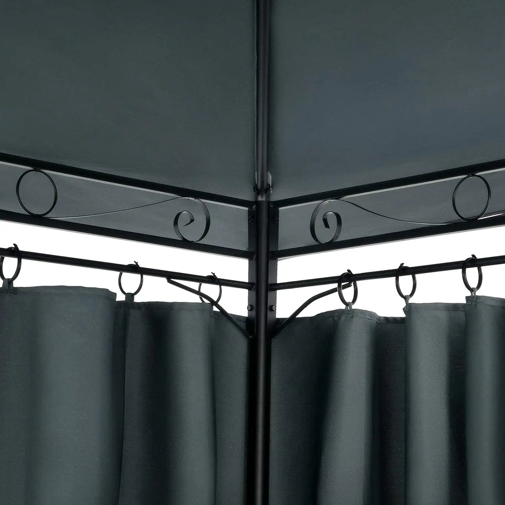 3x4m10x12ft High Quality Outdoor Gazebo Canopy with Removable Curtains Pavilion